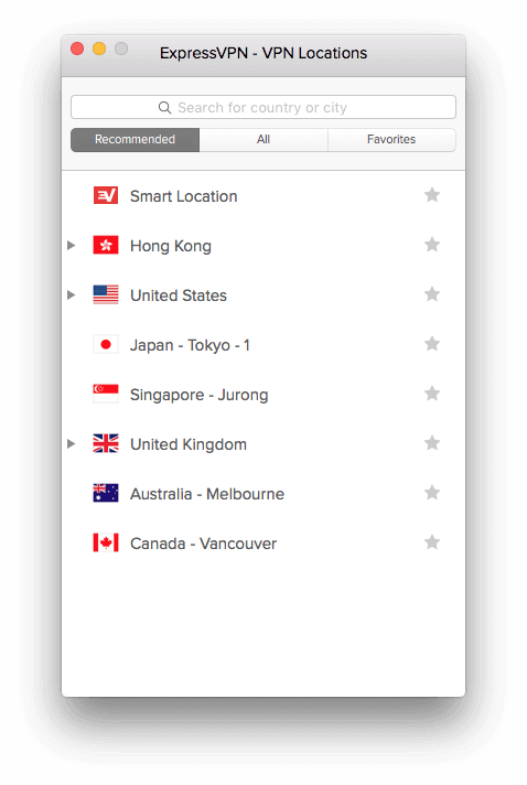 mac-recommended-locations-ExpressVPN