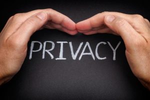 Privacy. Security of personal data. Internet concept. Data Protection.