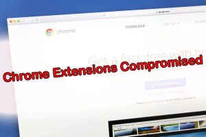Google chrome website on a computer screen