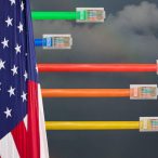 Ethernet cables emerge with different lengths from US Flag