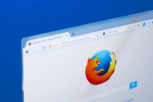 Mozilla Firefox browser on a display of PC.